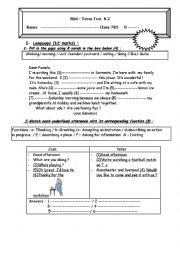 English Worksheet:  mid term test 2 