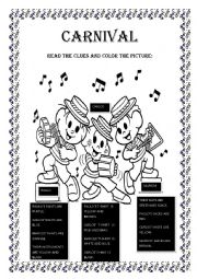 English Worksheet: CARNIVAL