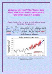 English Worksheet: Global warming.