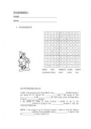 English Worksheet: TO BE GOING TO