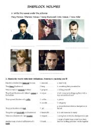 English Worksheet: Sherlock Holmes Movie