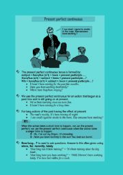 English Worksheet: Present Perfect Continuous.