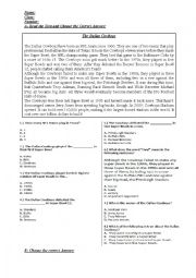 English Worksheet: A Nice Test with Reading,Grammar and Vocabulary Questions