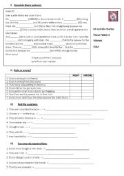 English Worksheet: Enzos postcard