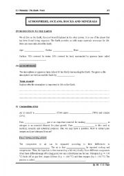 English Worksheet: The earth