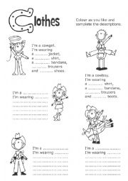 English Worksheet: Cowboys and cowgirls