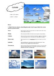 English Worksheet: Clouds hunters