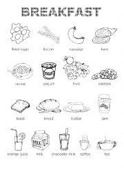 English Worksheet: Breakfast