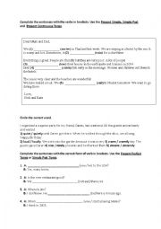 English Worksheet: Review 2 