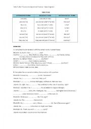 Verb To Be + Possessive Adjectives Practice  Basic English 1