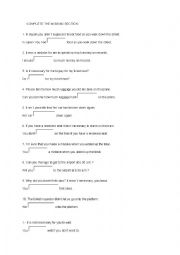 English Worksheet: rephrasings