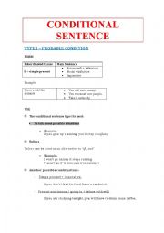 Coditionals Type I II III adjusted