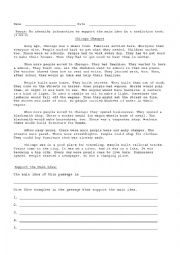 English Worksheet: Chicago Changes