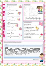 English Worksheet: To Be - Present