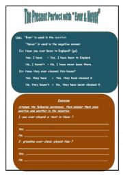 English Worksheet: Present Perfect