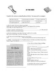 English Worksheet: In the News (news-related idioms)