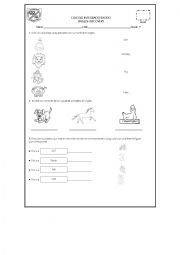 English Worksheet: Animals and toys 