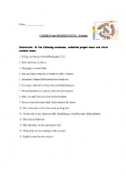 English Worksheet: Nouns Revision
