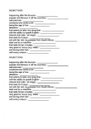 Challenges 4 Unit 5 compound adjectives