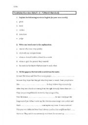 Vocabulary Exercises Units 5-7 (More! 3 Enriched) with key