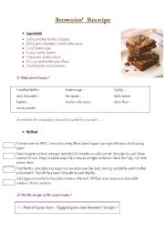 Brownies receipe