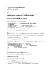 English Worksheet: Present Continuous