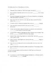 English Worksheet: ing and ed ajectives