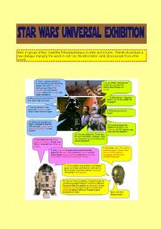 English Worksheet: Star Wars Exhibition