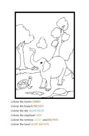 COLOURING THE ANIMALS AND VIEW