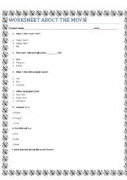 English Worksheet: movie happy feet