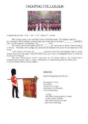 English Worksheet: Trooping the colour