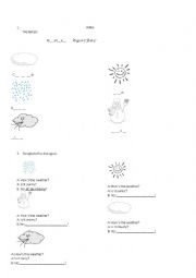 Weather worksheet for kids