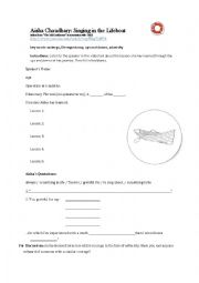 English Worksheet: Aisha Chaudhary