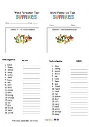  Word formation - Mini Test