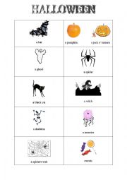 English Worksheet: Halloween vocabulary