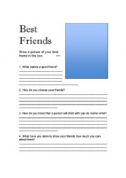 English Worksheet: Best Friends 