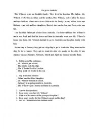 English Worksheet: Reading Comprehension