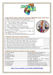 English Worksheet: SPACE JAM