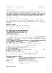 English Worksheet: Big Bang Theory S01E02 Lesson