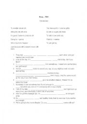 English Worksheet: Try by Pink