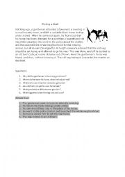 English Worksheet: Finding a thief