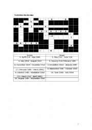 English Worksheet: star signs crossword