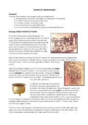 English Worksheet: History of the Bathroom