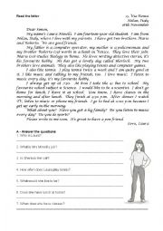 English Worksheet: worksheet about daily routine