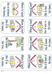 English Worksheet: Prepositions of place mini book