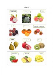 English Worksheet: FRUITS 2