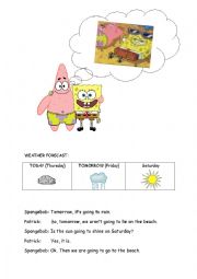 English Worksheet: future with going to 