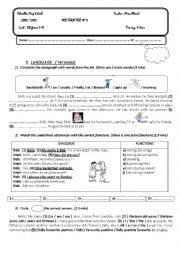 English Worksheet: mid term test 1 (7th form/2012)