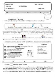 mid term test 1 (7th form/2012)