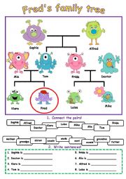 Freds monster family tree